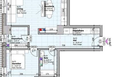 Apartament cu 2 camere în Țiglina 1 - 18