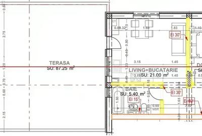 3 camere | finalizat | premium | lift Shindler | metrou terasa | 88 mp - 3