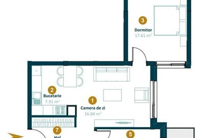 Oportunitate! Apartament 3 camere bloc nou zona Intre Lacuri Oportunitate! Apartament 3 camere bloc nou zona Intre Lacuri - 3