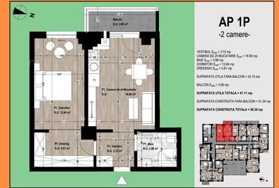 Apartament cu 2 camere decomandat în Ultracentral