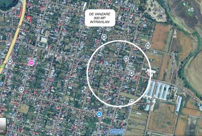 Teren Construcții intravilan de 800 mp, în Golești