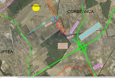 Buftea – Teren intravilan 17.500 mp, oportunitate logistică, d=53 m - 5