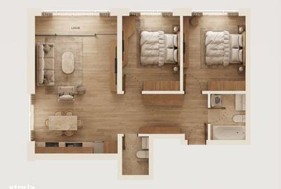 Apartament cu 2 camere în Militari