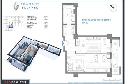 Apartament cu 2 camere decomandat în Nicolina - 14