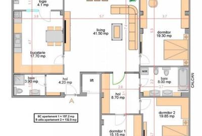Apartament 4 camere, 132 mpu, bloc boutique cu lift, zona Ce - 1