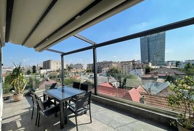 Dorobanti-Capitale, apartament  mobilat si utilat, constructie noua, parcare sub - 2