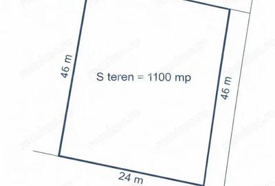 Teren de 1100 mp, în Torontalului