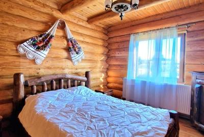 Cabana din lemn rotund, 140 mp utili, 1000mp teren - zona turistica Marisel - 6