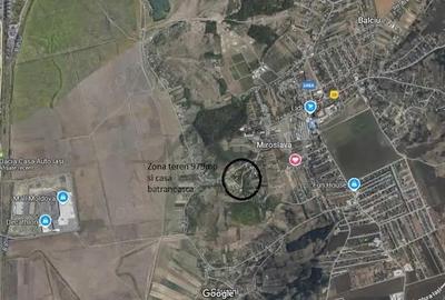 Miroslava teren 980mp intravilan cu casa batraneasca si utilitati - 1