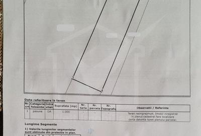 Teren 1000 mp, Campenesti, panorama frumoasa, expunere S, utilitati - 2