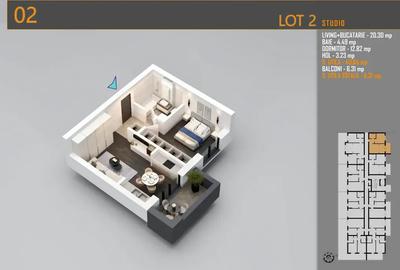 Apartament cu 2 camere decomandat în Theodor Pallady