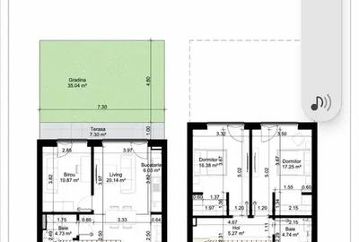 Apartament 4 camere cu grădină proprie - 14