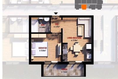 Apartament cu 2 camere decomandat în Dobroești - 6