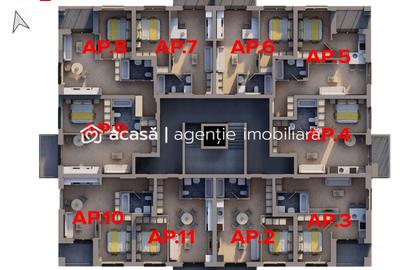 Garsonieră decomandată, mobilată în UTA - 6