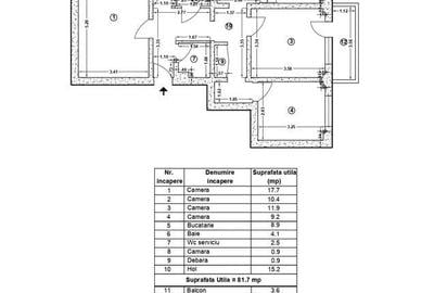 Apartament cu 4 camere decomandat în Tineretului - 3