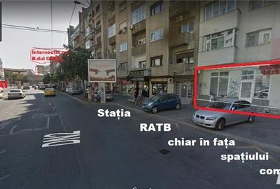 Exact in statia STB, MOSILOR intersectie Carol, 104mp OPEN, vitrina 13m, trafic - 4