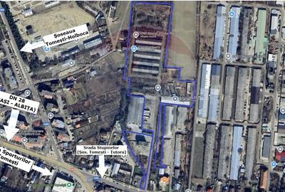 Teren Industrial 3Ha si Hala 1000mp de Vanzare in Tomesti - IASI - 2