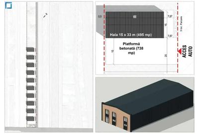 Hala Industrială Nouă 590 mp cu Acces la Centura si A0 - 3