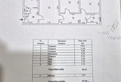 Apartament cu 3 camere semidecomandat în Micro 16 - 11