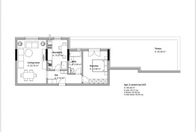Apartament cu 2 camere decomandat în Fundeni - 2