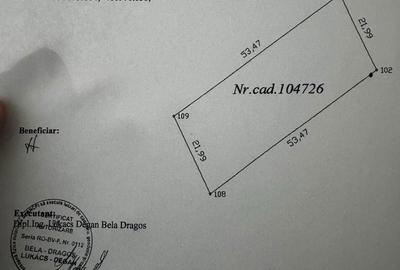 Teren de 1153 mp, în Vulcan