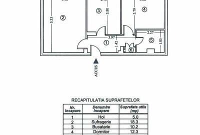 Apartament cu 2 camere decomandat în Hipodrom - 9