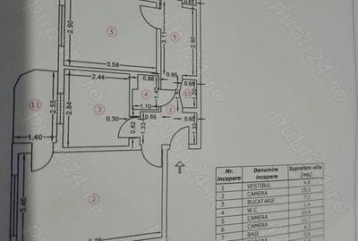 Apartament cu 3 camere decomandat, mobilat în Păcii - 2