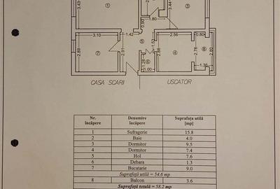 Apartament cu 3 camere decomandat în Central - 7