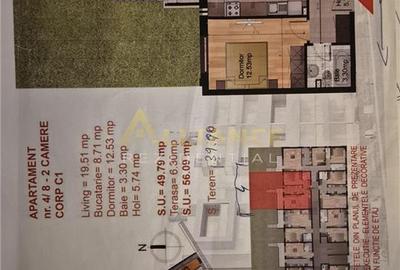 Apartament cu 2 camere decomandat în Central - 19