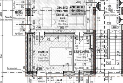Apartament cu 2 camere în Baciu