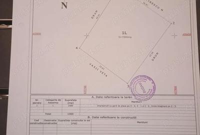 Teren de 1500 mp, în Cernătești - 1