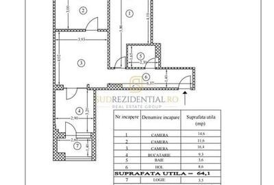 Apartament 3 camere de vanzare et1 + loc parcare subteran - 11