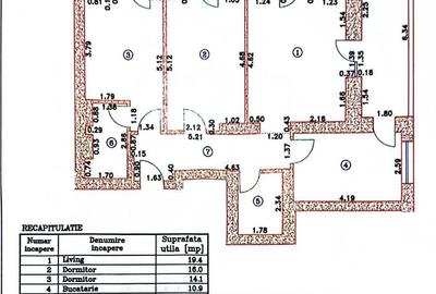 Apartament cu 3 camere decomandat, mobilat în Central - 8