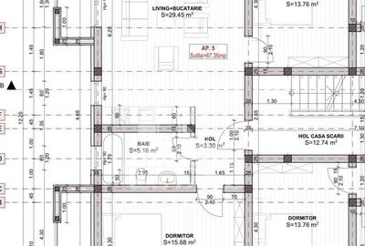 Apartament cu 3 camere, semidecomandat, etaj 1, zona Lidl din Giroc - 7