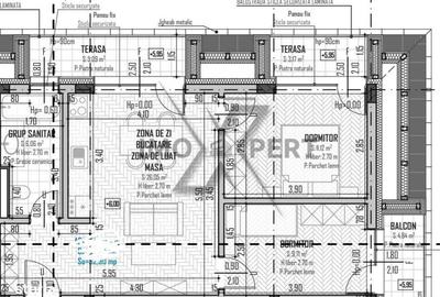 Apartament cu 3 camere în Baciu