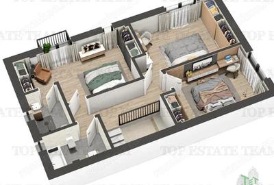 Vila individuala cuplata, in complex rezidential modern, cu 4 camere, toate utilitatile, Drumul Tabe - 1