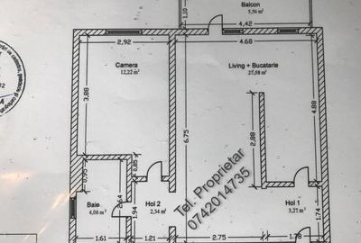 Apartament cu 2 camere, mobilat în Aradului - 12