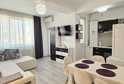 Apartament cu 2 camere semidecomandat, mobilat în Central