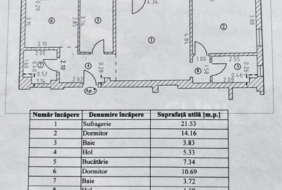 Apartament cu 3 camere semidecomandat în Tomis Nord - 11