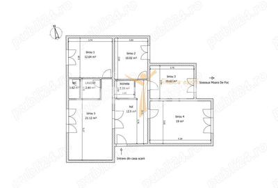 Apartament cu 4 camere decomandat în Albești