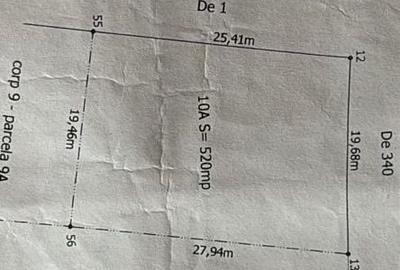 Teren intravilan 520 mp, Comuna Malu Mare, zona Profi - 1