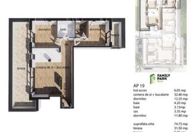 VANZARE APARTAMENTE 3 CAMERE IMOBIL NOU ZONA BACIU - 1