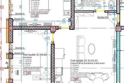 Apartament cu 3 camere în Calea Moldovei
