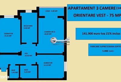 Apartament cu 3 camere în Valea Lupului - 15