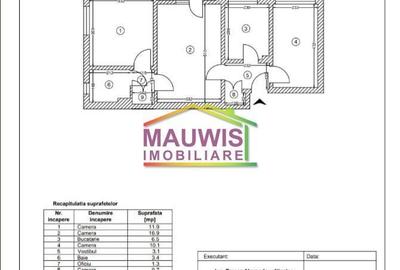 Apartament cu 3 camere semidecomandat în Titan