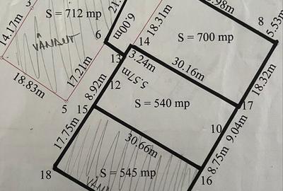 Teren de 1240 mp, în Cișmea - 1