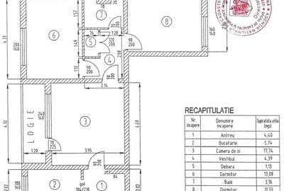 Apartament cu 3 camere semidecomandat în Teiul Doamnei