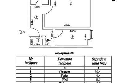 Apartament de vanzare, cu 1 camere, decomandat, 42 mp, zona CUG Apartament de vanzare, cu 1 camere, decomandat, 42 mp, zona CUG - 6