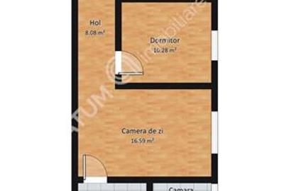 Apartament cu 3 camere semidecomandat, mobilat în Aeroport - 8