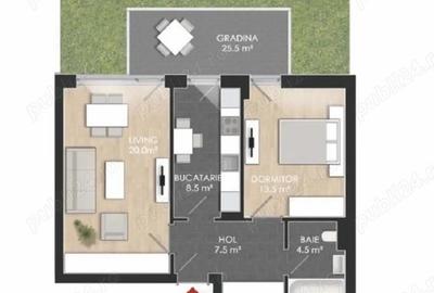 Apartament 2 camere cu gradina Straulesti | Chitila | Bucurestii Noi - 1